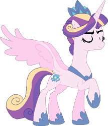 Size: 378x440 | Tagged: safe, artist:westrail642fan, princess cadance, alicorn, pony, alternate timeline, alternate universe, base used, empress cadance, hoof shoes, raised hoof, rise and fall, simple background, transparent background