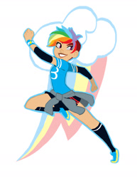 Size: 1280x1656 | Tagged: safe, artist:actionkiddy, derpibooru import, rainbow dash, human, humanized, solo