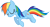 Size: 11218x6011 | Tagged: safe, artist:ponyengineer, rainbow dash, pegasus, pony, absurd resolution, simple background, sleeping, solo, transparent background, vector