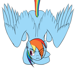 Size: 1839x1642 | Tagged: safe, artist:alixnight, derpibooru import, rainbow dash, pegasus, pony, implied twidash, offscreen character, solo