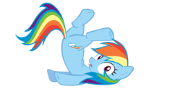 Size: 1600x900 | Tagged: safe, artist:totalcrazyness101, rainbow dash, pegasus, pony, simple background, solo, transparent background, vector, wingless