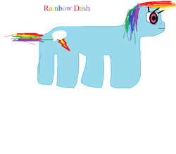 Size: 633x558 | Tagged: artist needed, safe, derpibooru import, rainbow dash, pegasus, pony, 1000 hours in ms paint, ms paint, quality