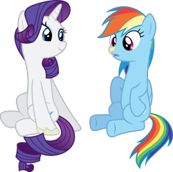 Size: 10065x10000 | Tagged: safe, artist:fillypino pride, artist:geometrymathalgebra, derpibooru import, rainbow dash, rarity, pegasus, pony, unicorn, rarity investigates, .svg available, absurd resolution, boop, cute, daaaaaaaaaaaw, raribetes, simple background, transparent background, vector