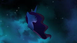 Size: 3840x2160 | Tagged: safe, artist:perplexedpegasus, princess luna, alicorn, pony, female, horn, mare, space, wallpaper