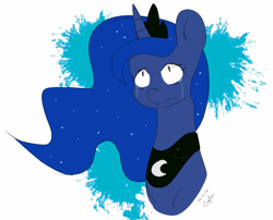 Size: 1985x1600 | Tagged: safe, artist:c0pter, princess luna, alicorn, pony, crying, female, horn, mare