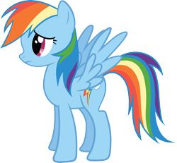 Size: 7522x6936 | Tagged: safe, artist:quanno3, rainbow dash, pegasus, pony, absurd resolution, simple background, solo, transparent background, vector