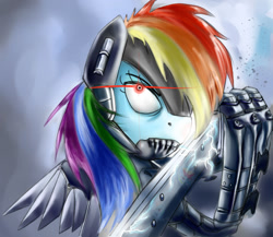 Size: 1500x1300 | Tagged: safe, artist:neroscottkennedy, rainbow dash, pegasus, pony, konami, metal gear, metal gear rising, raiden, solo