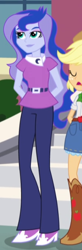 Size: 198x603 | Tagged: safe, screencap, applejack, princess luna, vice principal luna, equestria girls, friendship games, cropped