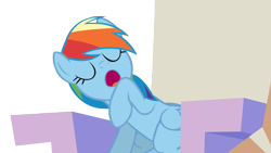 Size: 5120x2880 | Tagged: safe, artist:chrisps2, derpibooru import, rainbow dash, pegasus, pony, the lost treasure of griffonstone, absurd resolution, eyes closed, simple background, solo, transparent background, vector, yawn