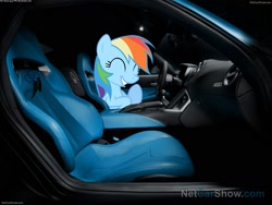 Size: 1600x1200 | Tagged: safe, artist:chevrolet-evilimpala, rainbow dash, pegasus, pony, car, car interior, dodge viper, ponies in real life