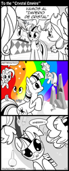 Size: 600x1473 | Tagged: safe, artist:innuendo88, artist:mrbastoff, derpibooru import, applejack, fluttershy, pinkie pie, rainbow dash, rarity, twilight sparkle, earth pony, pegasus, pony, unicorn, comic, spanish, translation