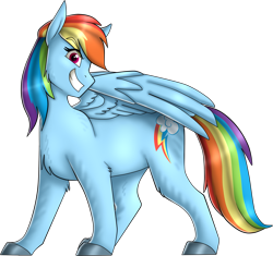 Size: 1717x1614 | Tagged: safe, artist:namygaga, derpibooru import, rainbow dash, pegasus, pony, looking at you, solo