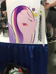 Size: 3024x4032 | Tagged: safe, artist:nupiethehero, princess cadance, alicorn, pony, bronycon, female, horn, wuuh