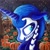 Size: 1267x1259 | Tagged: safe, artist:colorsceempainting, princess luna, alicorn, pony, luna eclipsed, clothes, costume, cute, giveaway, glow in the dark, halloween, halloween costume, holiday, night, paint, painting, pumpkin, skeleton costume, smiling, solo, traditional art, tree, watermark