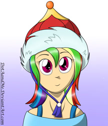 Size: 1100x1280 | Tagged: safe, artist:dotaandme, derpibooru import, rainbow dash, human, the lost treasure of griffonstone, humanized, solo