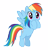 Size: 5120x5367 | Tagged: safe, artist:chrisps2, derpibooru import, rainbow dash, pegasus, pony, rarity investigates, absurd resolution, cute, dashabetes, simple background, solo, starry eyes, transparent background, vector, wingding eyes