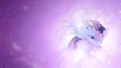 Size: 1920x1080 | Tagged: safe, artist:tzolkine, rainbow dash, twilight sparkle, twilight sparkle (alicorn), alicorn, pegasus, pony, vector, wallpaper