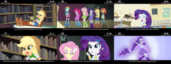 Size: 1920x720 | Tagged: safe, derpibooru import, applejack, fluttershy, pinkie pie, rainbow dash, rarity, sunset shimmer, equestria girls, friendship games, cinemare sins, ponied up