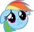 Size: 789x747 | Tagged: safe, artist:rainbro41, derpibooru import, rainbow dash, pegasus, pony, a friend in deed, bust, portrait, simple background, solo, transparent background, vector