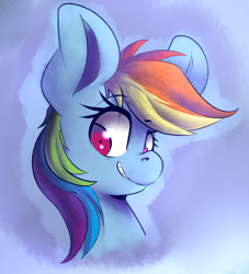 Size: 1280x1408 | Tagged: safe, artist:sourspot, derpibooru import, rainbow dash, pegasus, pony, bust, portrait, solo