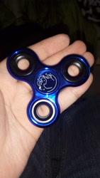 Size: 1872x3328 | Tagged: safe, artist:midnightpremiere, princess luna, fidget spinner, hand, irl, photo