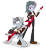 Size: 2100x2300 | Tagged: safe, artist:geraritydevillefort, derpibooru import, rainbow dash, equestria girls, flying v, guitar, hell to your doorstep, rainbow dantes, simple background, the count of monte cristo, transparent background