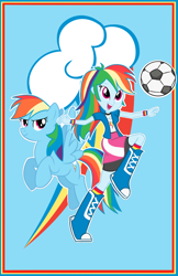 Size: 1272x1966 | Tagged: safe, artist:nickdallas, derpibooru import, rainbow dash, equestria girls, football, human ponidox