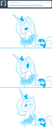 Size: 531x1280 | Tagged: safe, artist:tootootaloo, princess luna, alicorn, pony, friendship is magic, ask princess luna, comic, eating, flower, herbivore, horses doing horse things, s1 luna, wreath