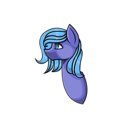 Size: 1024x1024 | Tagged: safe, artist:eggymy, princess luna, alicorn, pony, bust, female, filly, portrait, simple background, solo, transparent background, woona, younger