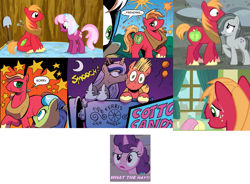 Size: 1407x1033 | Tagged: safe, artist:andypriceart, edit, edited screencap, idw, screencap, big macintosh, cheerilee, fleetfoot, fluttershy, marble pie, princess luna, sugar belle, tealove, alicorn, earth pony, pegasus, pony, unicorn, fanfic:past sins, filli vanilli, hearthbreakers, hearts and hooves day (episode), zen and the art of gazebo repair, big macintosh gets all the mares, cheerimac, comics, female, fleetmac, fluttermac, kiss on the cheek, kissing, lunamac, male, marblemac, mare, ship sinking, shipping, stallion, straight, sugarmac, teamac, what the hay?