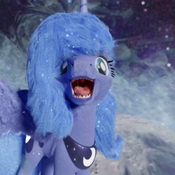 Size: 4096x4096 | Tagged: safe, artist:ponlets, artist:ponyguy456, princess luna, alicorn, pony, 3d, absurd resolution, blender, commission, cycles, drool, drool string, esophagus, female, fetish, gullet, imminent vore, mare, maw, mouth, non-fatal vore, render, solo, uncanny valley