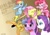 Size: 1000x709 | Tagged: safe, artist:shepherd0821, derpibooru import, applejack, fluttershy, pinkie pie, rainbow dash, rarity, twilight sparkle, earth pony, pegasus, pony, unicorn, chinese