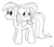 Size: 1241x1055 | Tagged: safe, artist:rapidstrike, derpibooru import, fluttershy, rainbow dash, black and white, brahmin, conjoined, conjoined twins, fallout, fusion, grayscale, lineart, monochrome, multiple heads, two heads, we have become one