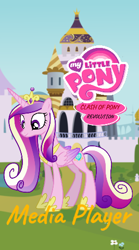 Size: 267x480 | Tagged: safe, artist:jerryakira79, edit, princess cadance, alicorn, pony, female, horn, my little pony logo