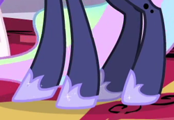 Size: 336x233 | Tagged: safe, screencap, princess luna, better together, equestria girls, forgotten friendship, cropped, hoof shoes, hooves, legs, pictures of legs