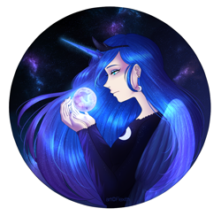 Size: 980x958 | Tagged: safe, artist:flexith, princess luna, human, humanized, nail polish, solo