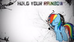 Size: 1920x1080 | Tagged: safe, artist:theslickoctopus, rainbow dash, pegasus, pony, solo, vector, wallpaper