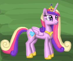 Size: 382x317 | Tagged: safe, artist:platinumdrop, princess cadance, alicorn, pony, female, horn, solo