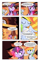 Size: 719x1112 | Tagged: safe, artist:karzahnii, rainbow dash, twilight sparkle, pegasus, pony, comic, tales from ponyville