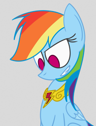 Size: 759x996 | Tagged: safe, artist:mr. rottson, derpibooru import, rainbow dash, pegasus, pony, element of loyalty, solo