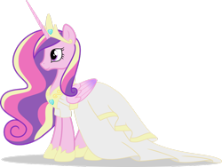 Size: 1024x768 | Tagged: safe, artist:bigmk, princess cadance, alicorn, pony, clothes, dress, female, mare, simple background, smiling, solo, transparent background