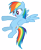 Size: 4500x5525 | Tagged: safe, artist:mrlolcats17, rainbow dash, pegasus, pony, games ponies play, absurd resolution, simple background, solo, transparent background, vector