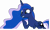 Size: 5000x3020 | Tagged: safe, artist:chalcedonian, edit, editor:slayerbvc, princess luna, alicorn, pony, luna eclipsed, .svg available, accessory-less edit, barehoof, female, grin, mare, missing accessory, raised hoof, simple background, smiling, solo, transparent background, vector, vector edit