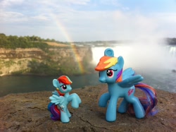 Size: 2592x1936 | Tagged: safe, artist:wunderjez, rainbow dash, irl, niagara falls, photo, ponies around the world, toy