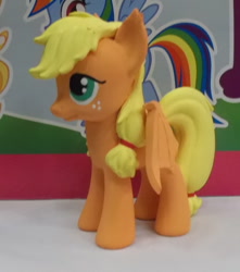 Size: 530x600 | Tagged: safe, artist:sanadaookmai, derpibooru import, applejack, rainbow dash, bat pony, pony, applebat, brushable, custom, irl, photo, toy