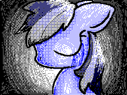 Size: 256x192 | Tagged: safe, artist:mac132, rainbow dash, pegasus, pony, crying, flipnote studio, solo