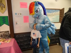 Size: 960x720 | Tagged: safe, artist:judhudson, rainbow dash, human, fursuit, irl, irl human, photo