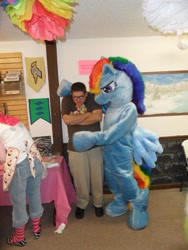 Size: 720x960 | Tagged: safe, artist:judhudson, rainbow dash, human, brony, fursuit, hape, irl, irl human, photo