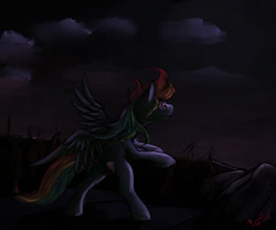 Size: 1200x1000 | Tagged: safe, artist:miokomata, derpibooru import, rainbow dash, pegasus, pony, solo, standing