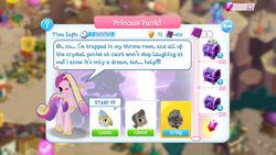 Size: 1280x720 | Tagged: safe, ma hooffield, princess cadance, tantabus, alicorn, pony, gameloft, group quests, hooffield family